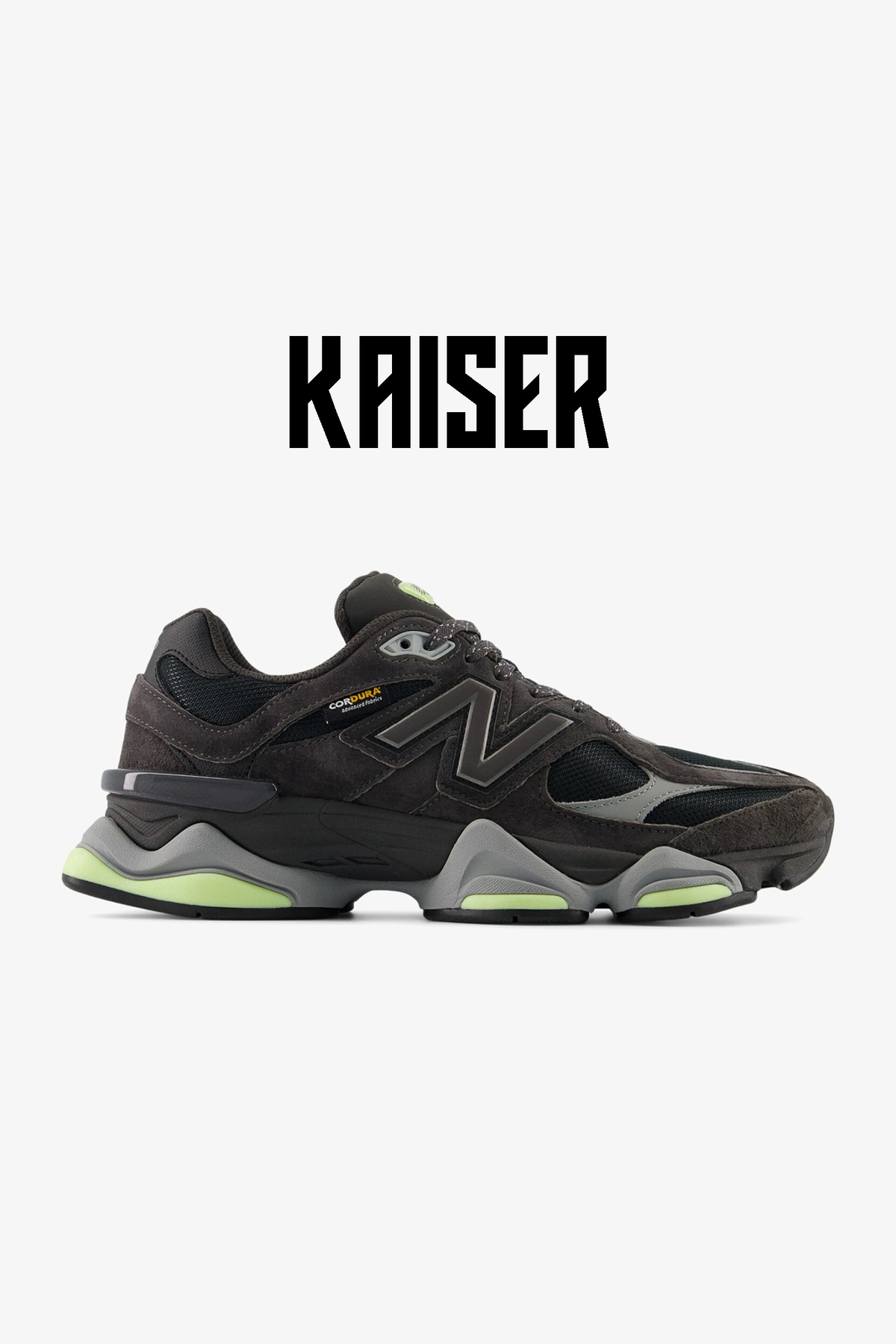 کفش ورزشی یونیسکس سبز مشکی 'سیمان مشکی لیمویی' مدل ۹۰۶۰ نیو بالانس کفش اسنیکر New Balance