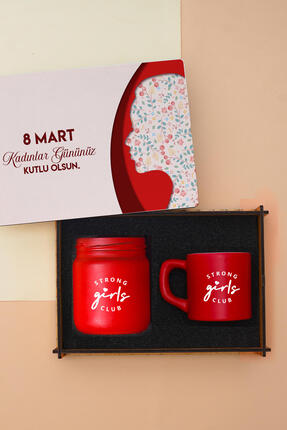 TrendHediye Kadınlar Günü Hediyesi Ahşap Anı Kutusu, Kahve Fincanı ve Kokulu ...