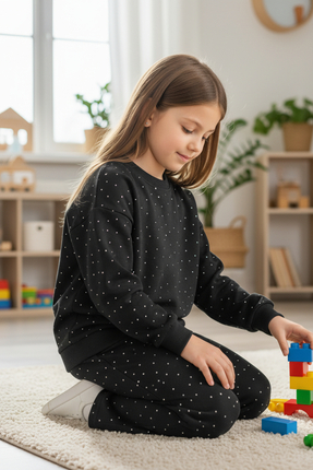 Melek Bebeğim Kız Çocuk Taşlı Takım