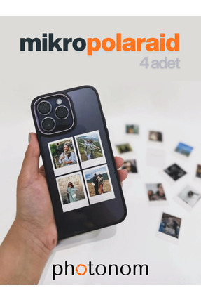 photonom Mikro Polaraid Fotoğraf Baskısı | Telefon Kılıfına Fotoğraf | 4 adet