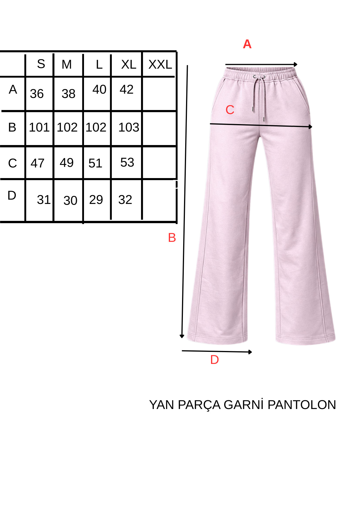 Fancy & Fun  Kadın Yüksek Bel Oversize Beli Lastikli Yan Cepli Garnili 3 İplik Kumaş Eşofman Altı - Görsel 7