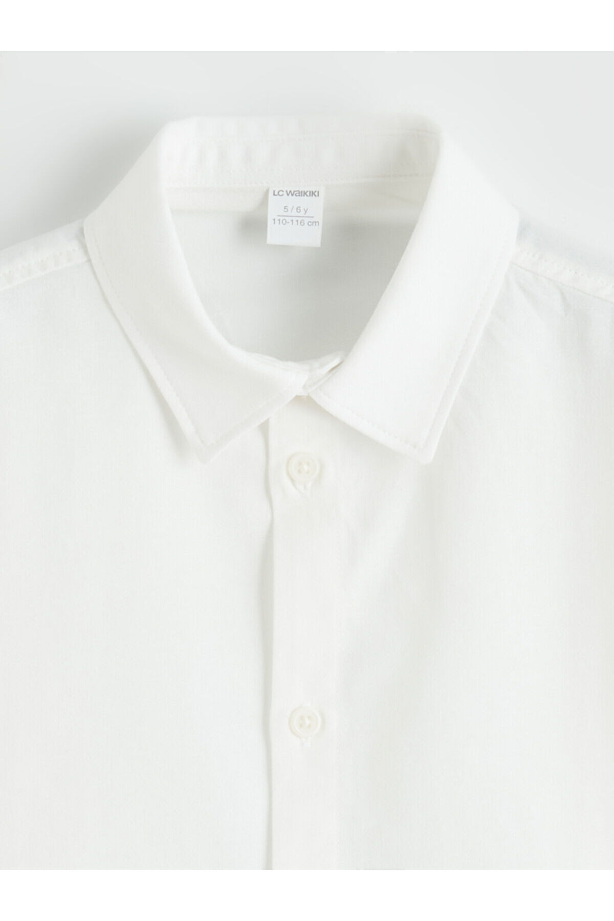 LC Waikiki Ekru Oxford Erkek Çocuk Gömlek fotoğrafı 2 (önizleme)