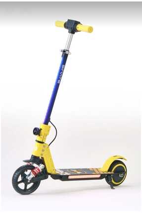 SIMATE Elektrikli Çocuk Scooter 130W-3 Kademe Hız-Ayarlanabilir Gidon-Uzun Me...