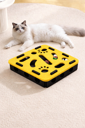 bite pet Patismart Etkileşimli Kedi Oyuncağı Labirent Oyunu Kediler için Bulm...