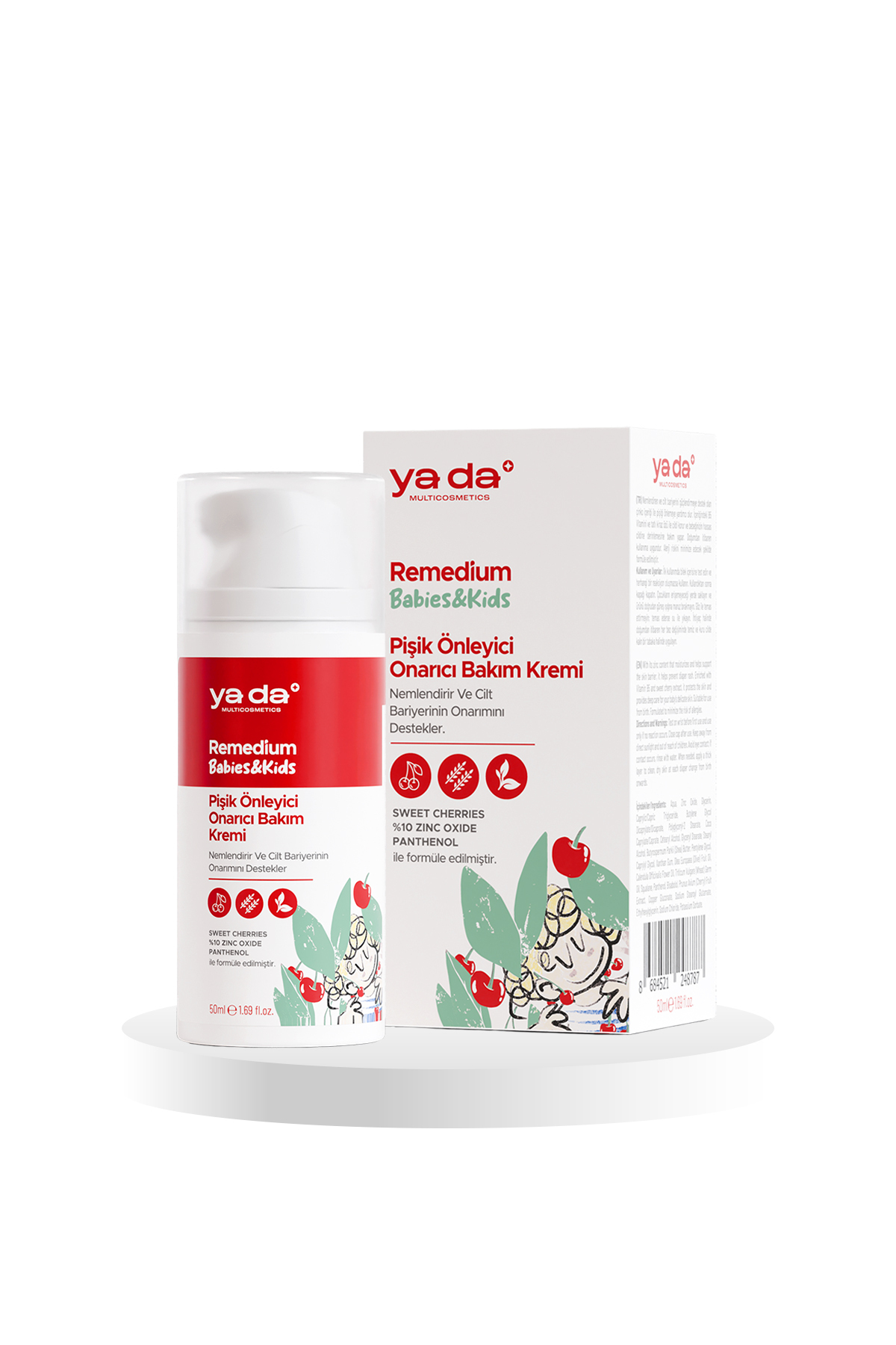 ya da multicosmetics Remedium Babies & Kids Pişik Önleyici Onarıcı Bakım Kremi, %10 Çinko İçerikli, Vegan, 50 ml fotoğrafı 2 (önizleme)