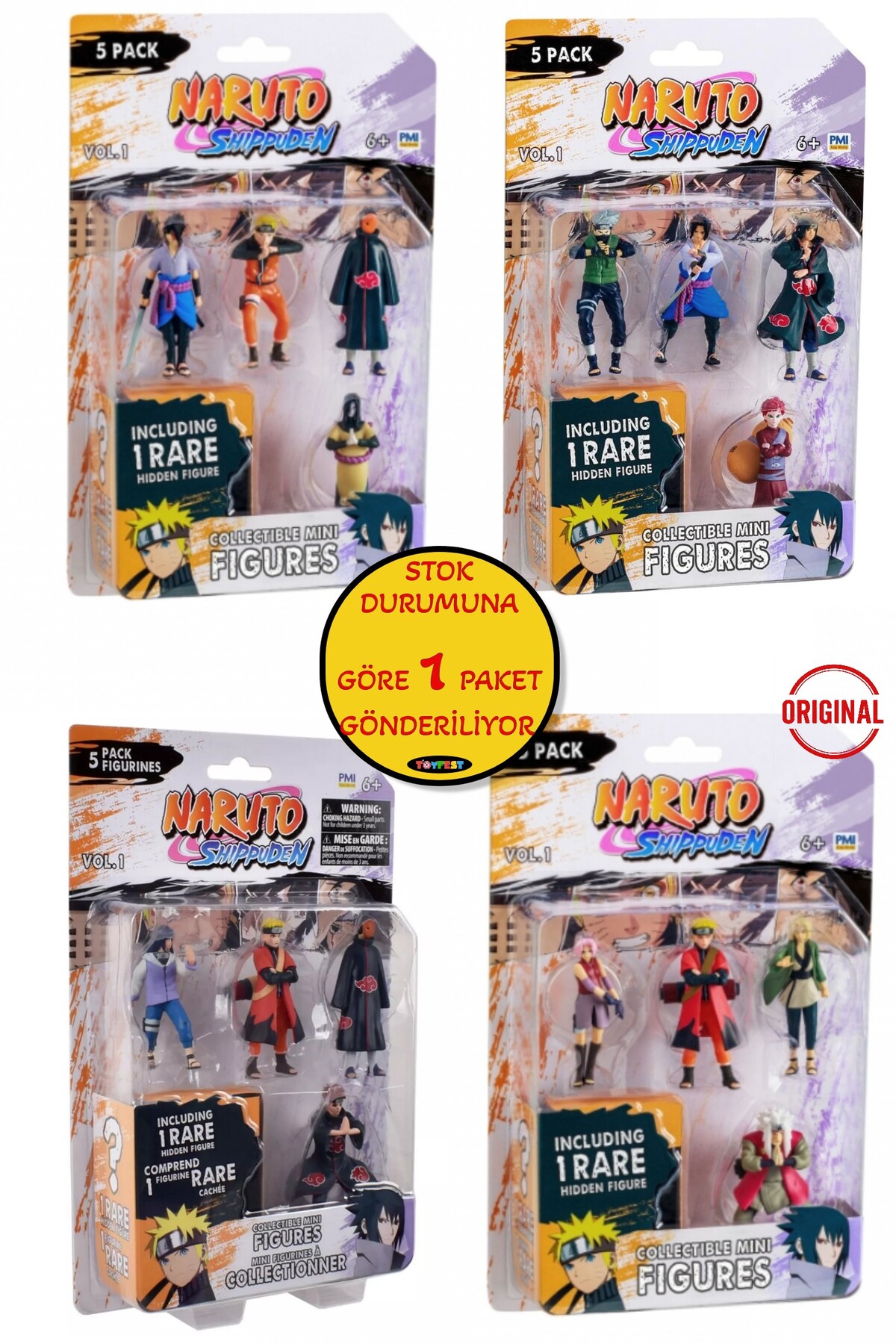 L*o様 フラッシュ フィギュア 7体セット TOYFEST Naruto 5'li Koleksiyon Figür Seti 7 CM - 1 PAKET - Fiyatı