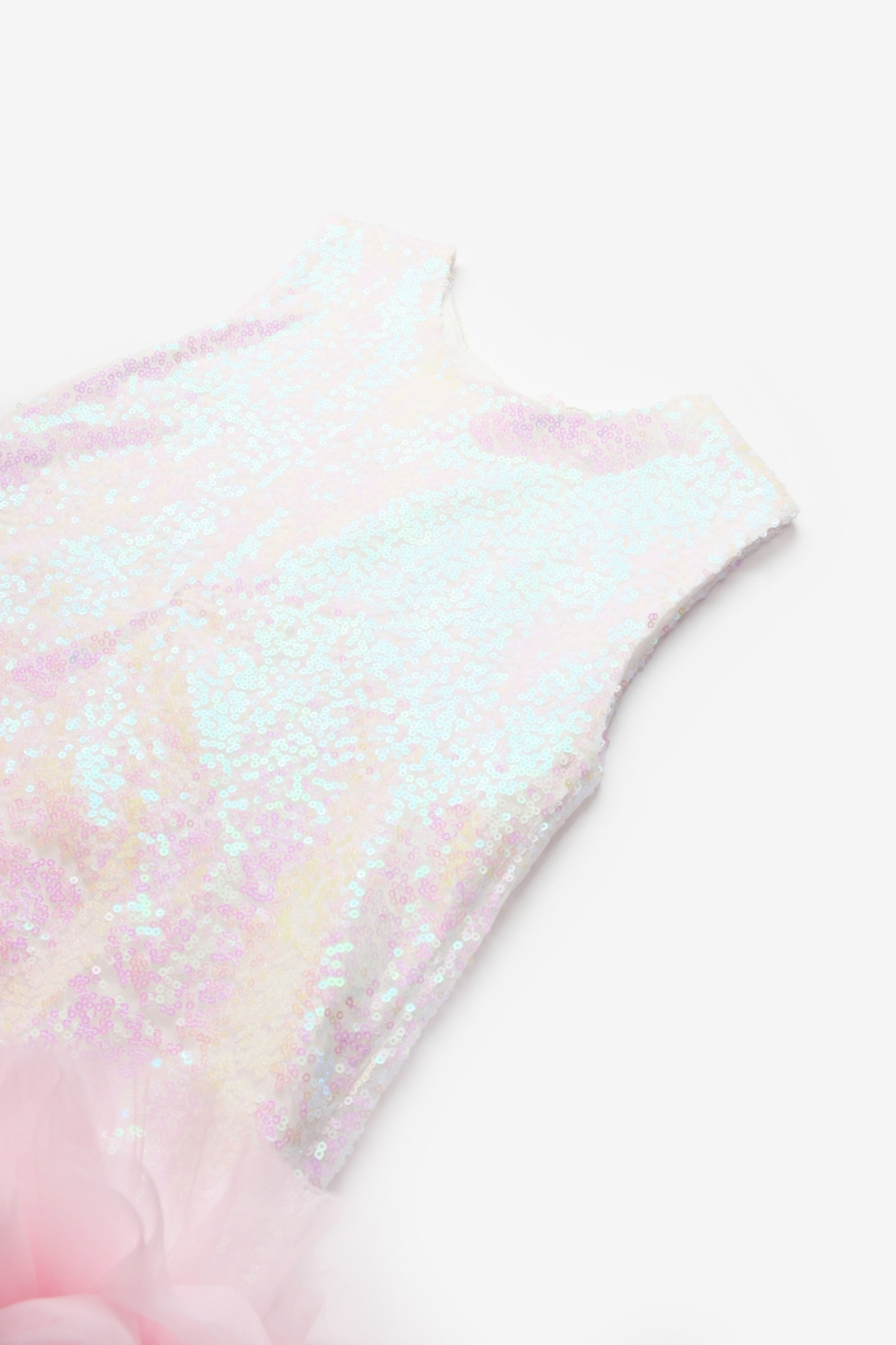 Le Mabelle Beyaz Fırfır Detaylı Pullu Kız Bebek Elbise - Dakota fotoğrafı 3 (önizleme)