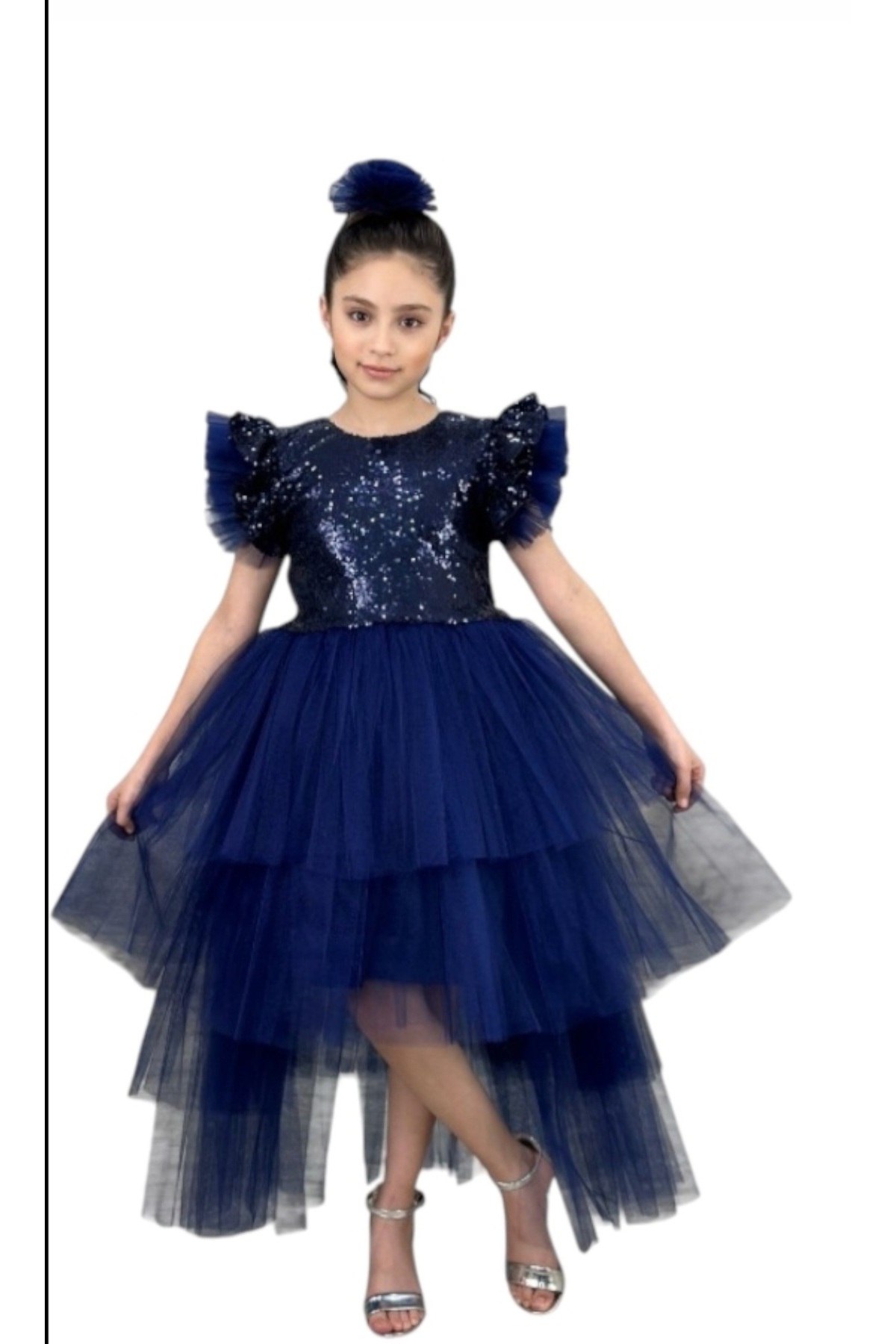 BEGONYA BEBECE KIDS PULLU KUYRUKLU ÇOÇUK ABIYE GELINLIK DUGUN VE OZEL GÜNLER ICIN