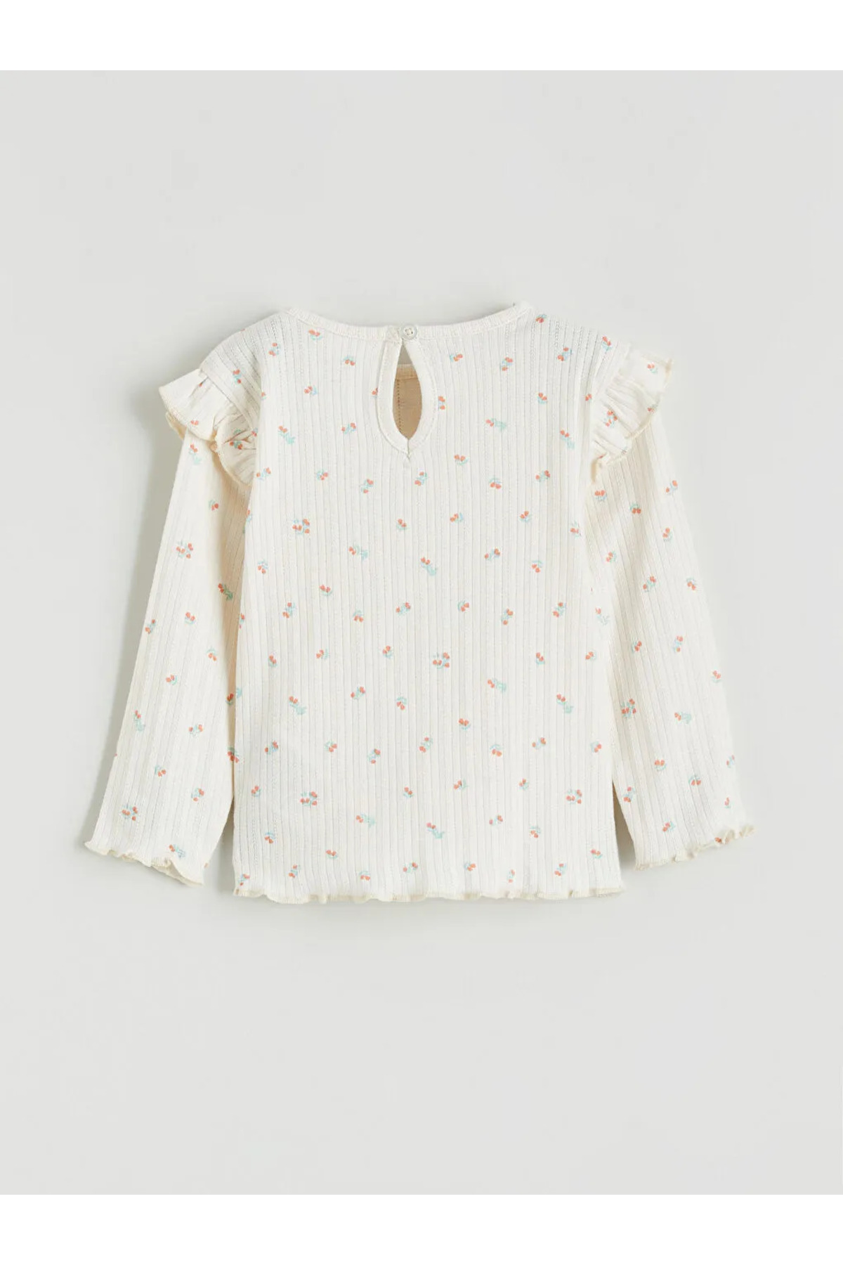 LC Waikiki Ekru Çiçekli Kız Bebek Tişört ve Tayt fotoğrafı 6 (önizleme)