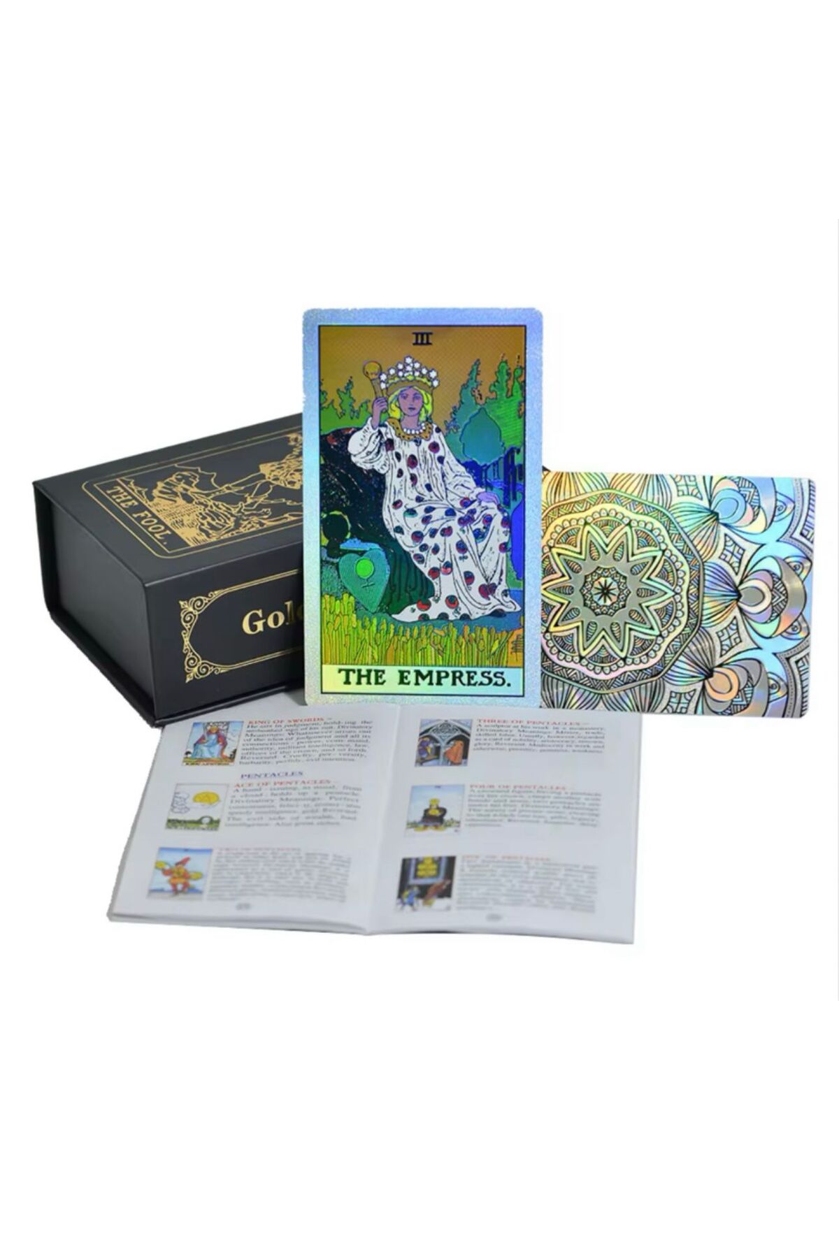 Galaksi Dükkanı Sılver Tarot Destesi/Orijinal,Yaldızlı Tarot
