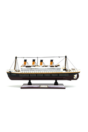 Energic 35x45 cm Özel Tasarım Işıklı Ahşap Titanik Gemi