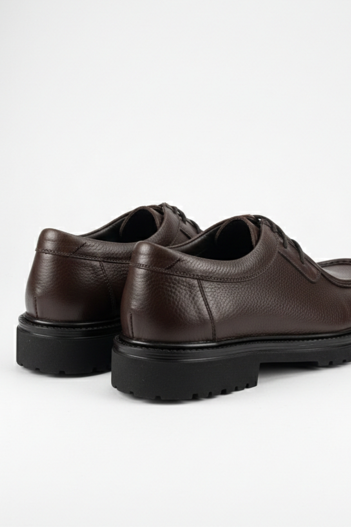 LUSIVE  %100 Hakiki Deri Kahverengi Günlük Rahat Klasik Erkek Ayakkabı LUASS28AL0043 - Görsel 5