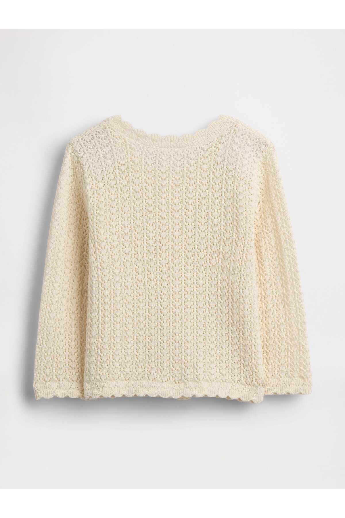 GAP Bebek Kırık Beyaz Crochet Hırka fotoğrafı 3 (önizleme)