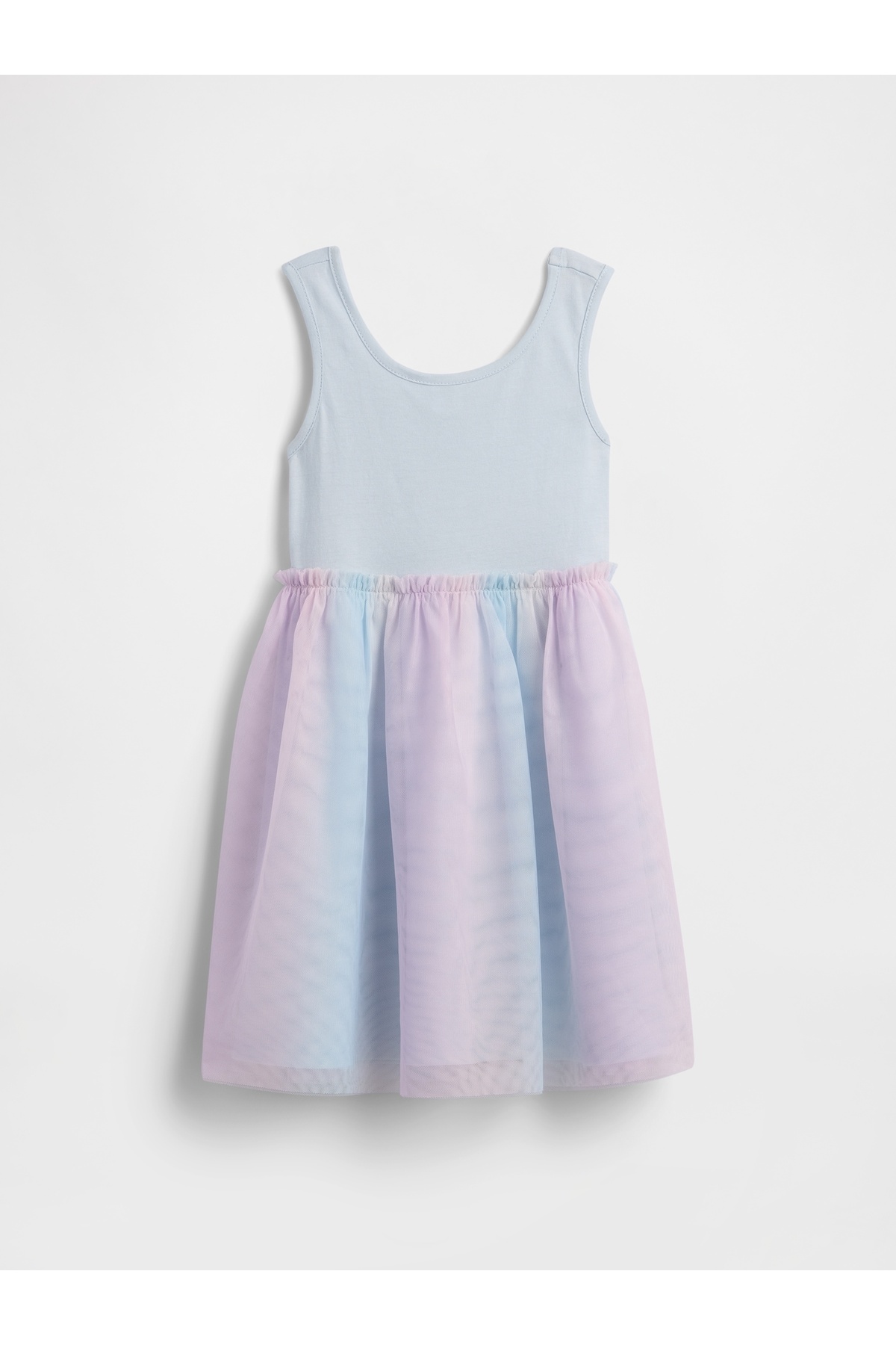 GAP Kız Bebek Mavi BabyGap Tül Gökkuşağı Elbisesi
