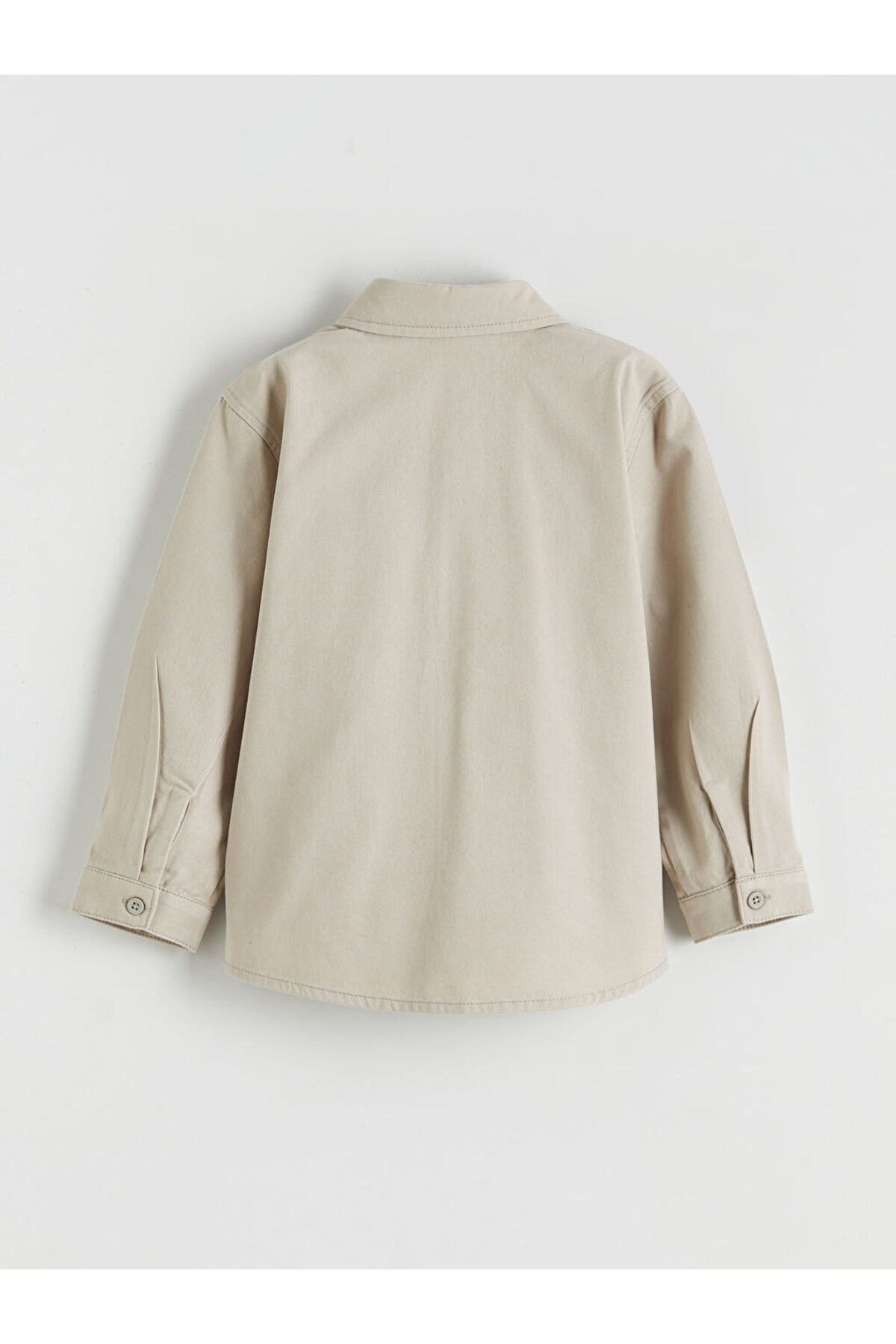 LC Waikiki Gri Tek Cepli Uzun Kollu Erkek Çocuk Gömlek fotoğrafı 2 (önizleme)