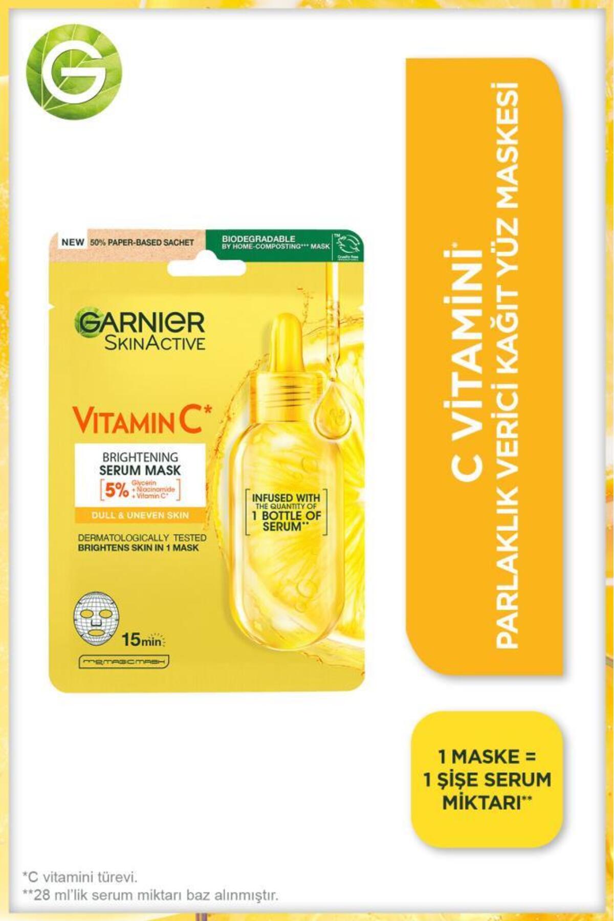 C Vitamini Aydınlatıcı Komple Bakım Seti - Yüz Kremi, Serum, Göz Kremi, Kağıt Maske ve Micellar Su — PKTCVITFULLSET — تصویر 7 از 9