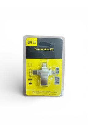 Mettzchrom micro sd kart okuyucu metal kasa Type-c, Lightning, Usb, Micro usb...