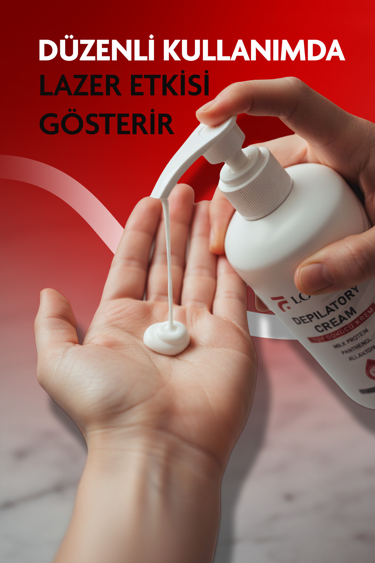 LOWRISS Lazer Etkili & Tüy Dökücü & Tüy Azaltıcı Krem Tüm Vücud