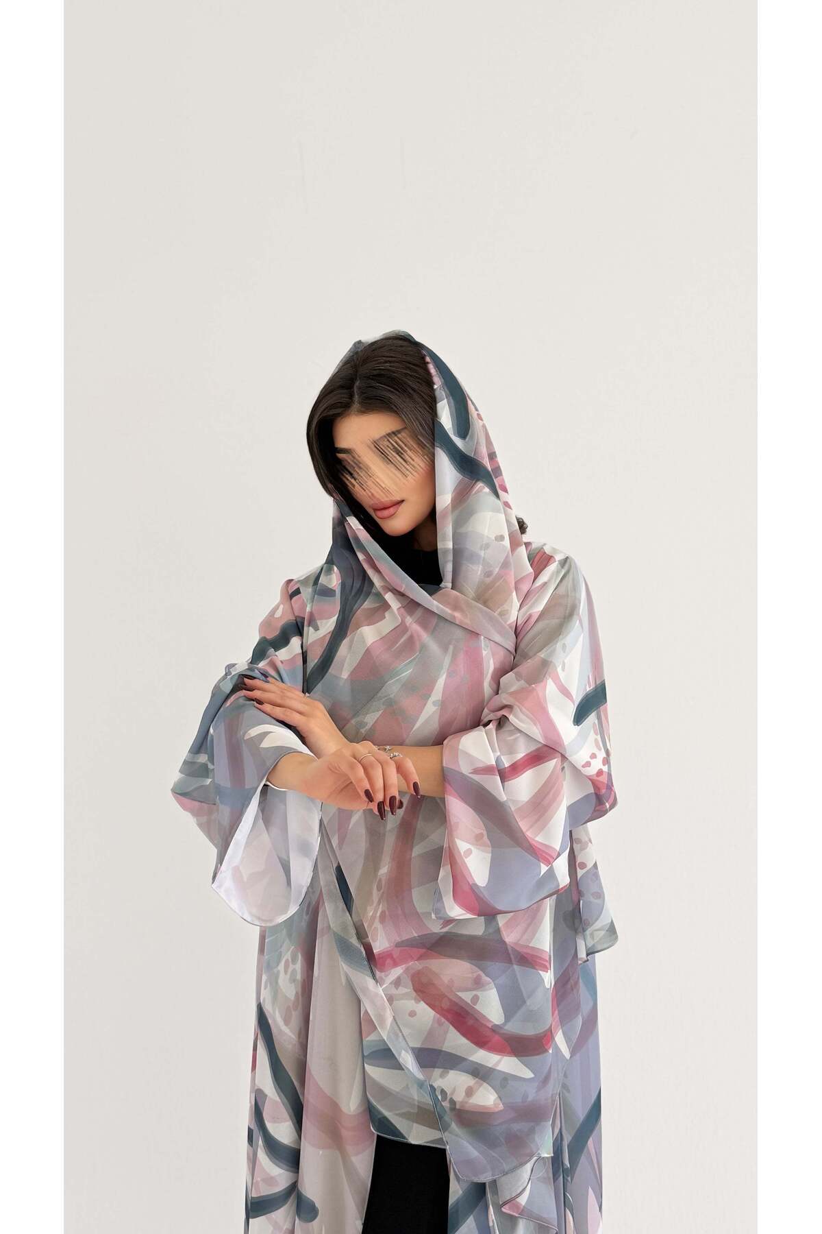 MWT1075 - عباية طباعة | Printed Abaya