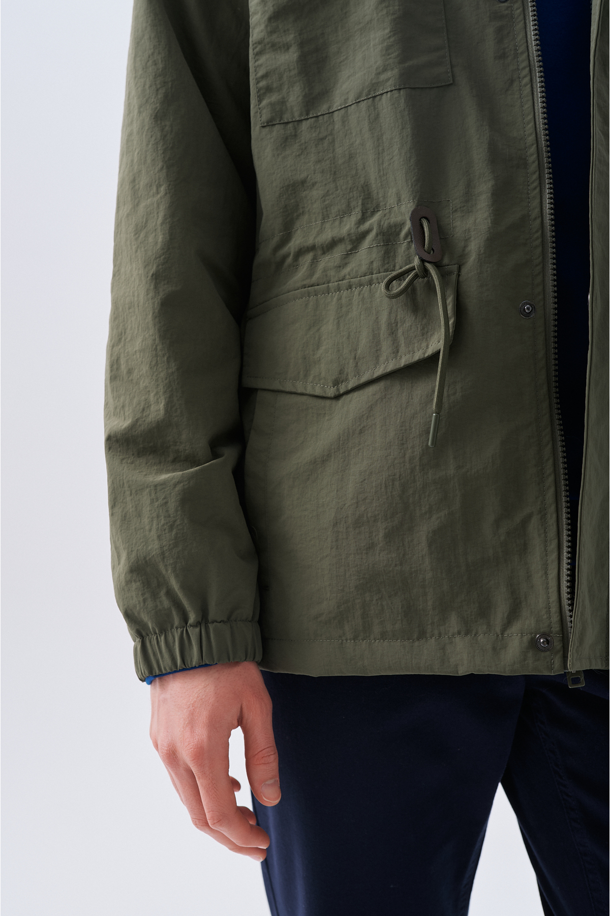 Mudo  GİZLİ KAPÜŞONLU ÇOK CEPLİ KISA MONT - Görsel 4