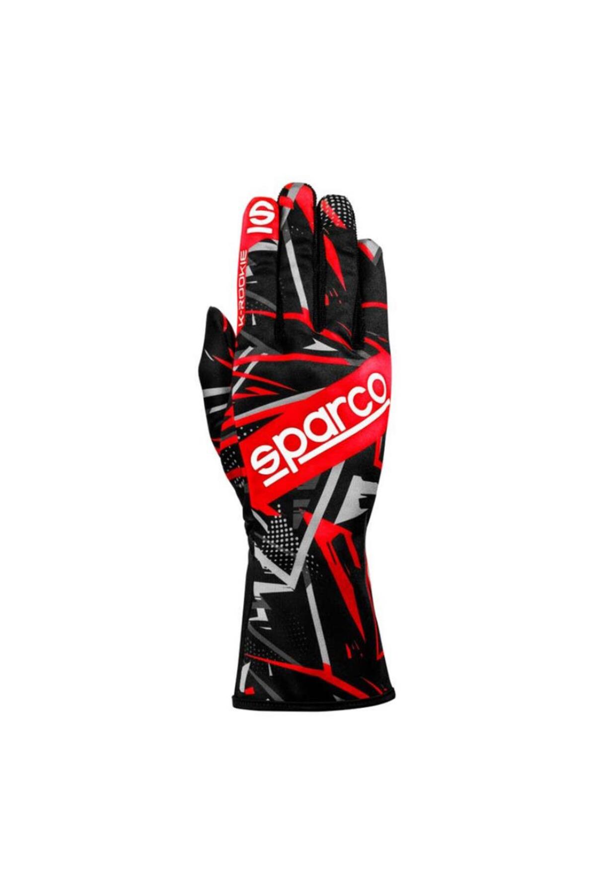 Sparco K-ROOKIE Karting Eldiveni 9 Numara Kırmızı S
