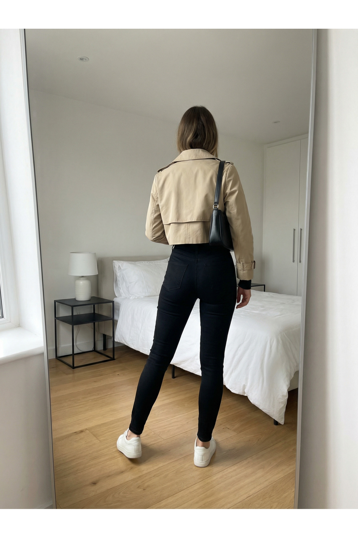 By Caspita Fashion Kadın Yüksek Bel Siyah Skinny Ultra Esnek Toparlayacı Power Likra Esnek Dar Paça Jean görsel 2