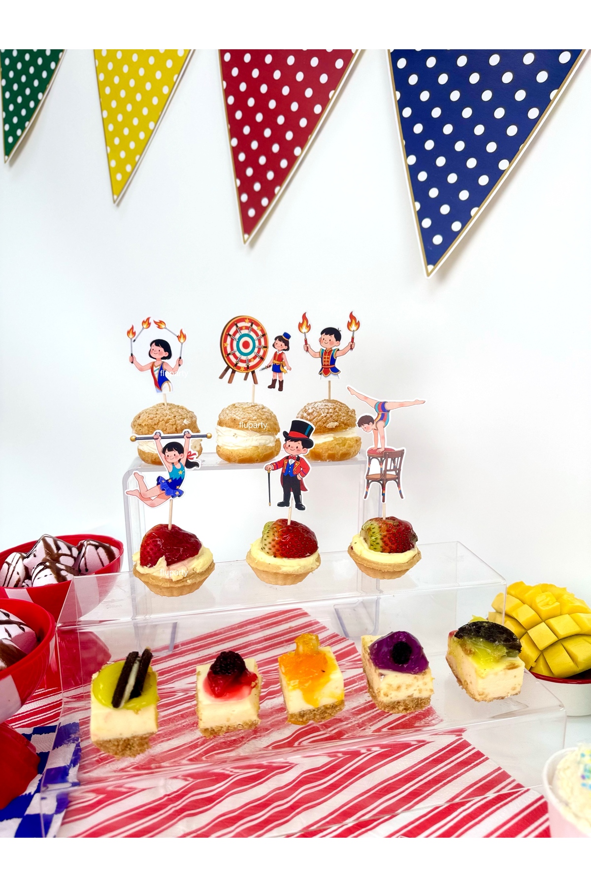 Sirk Rasmlar Flu Party Sirk Temalı Cupcake Topper – Cupcake Süsleme Seti - Fiyatı ...