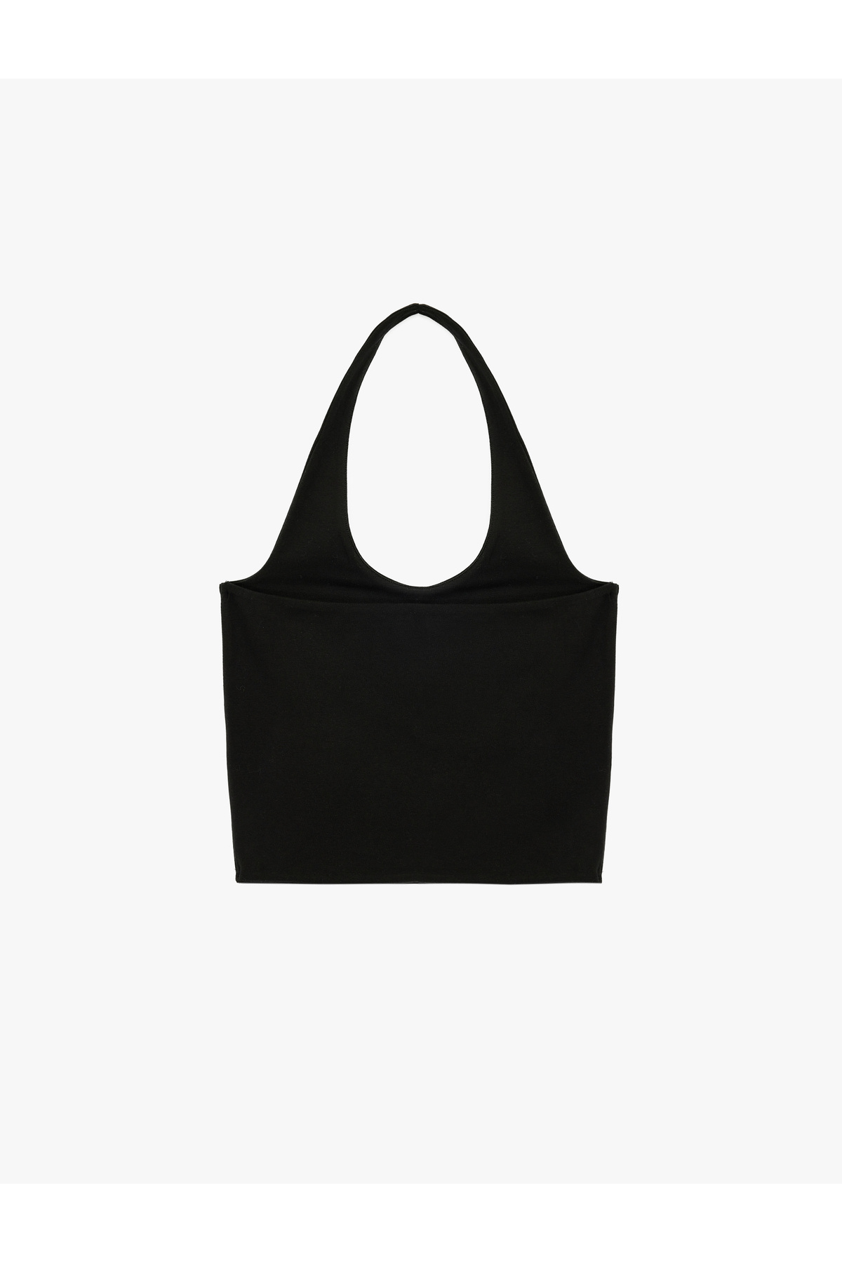 Koton Halter Yaka Kolsuz Pamuklu Crop Bluz görsel 3