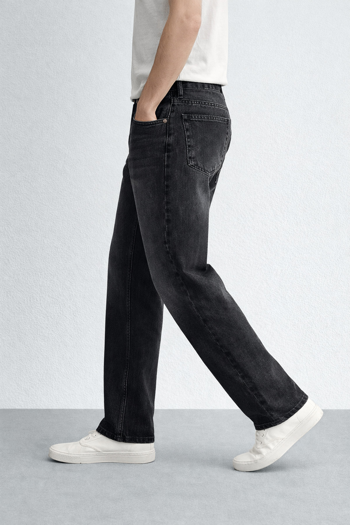 inpool  90's Collection, Bol kalıp, Pamuklu, Beş cep, Premium Jean, Denim pantolon 26INPJEAN01 - Görsel 3