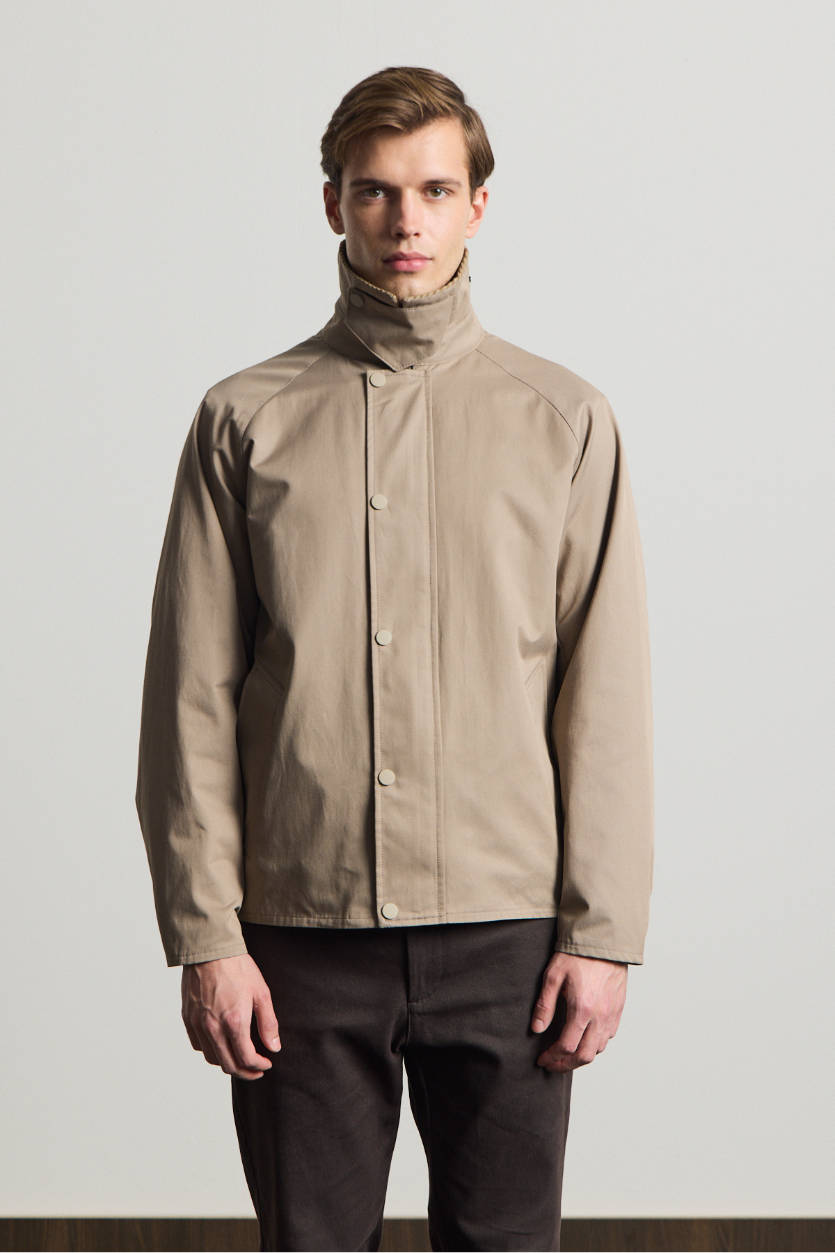 Danger  Erkek Premium Kadife Yaka Ceket Bej - Görsel 5