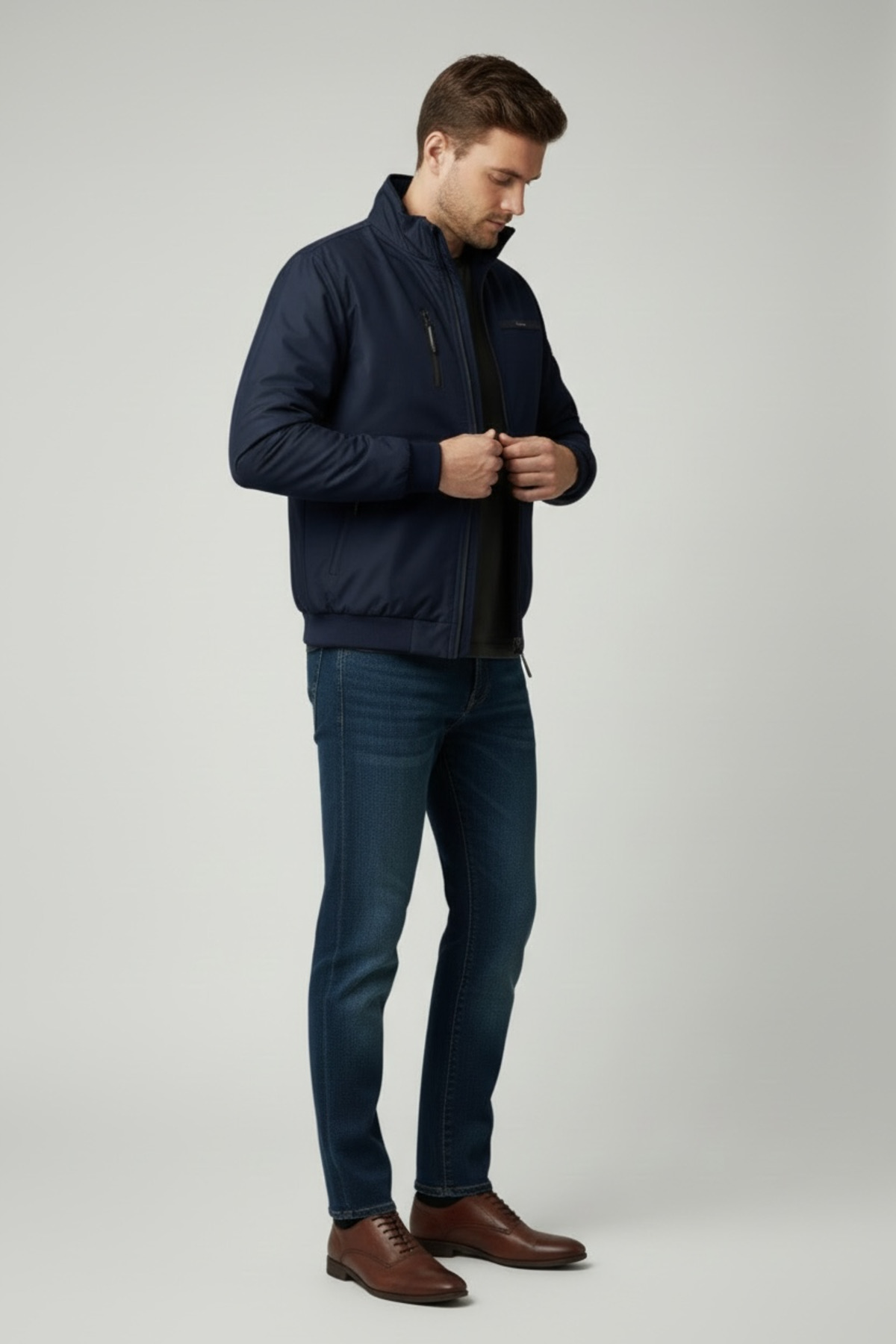AtlasGiyim  Erkek Hafif Kışlık Mevsimlik Mont (Yeni sezon) - Görsel 3