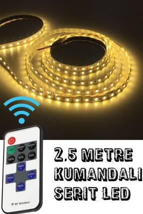 Sanctum 2,5 Metre Kumandalı Şerit Led Gün Işığı 12V Adaptörlü