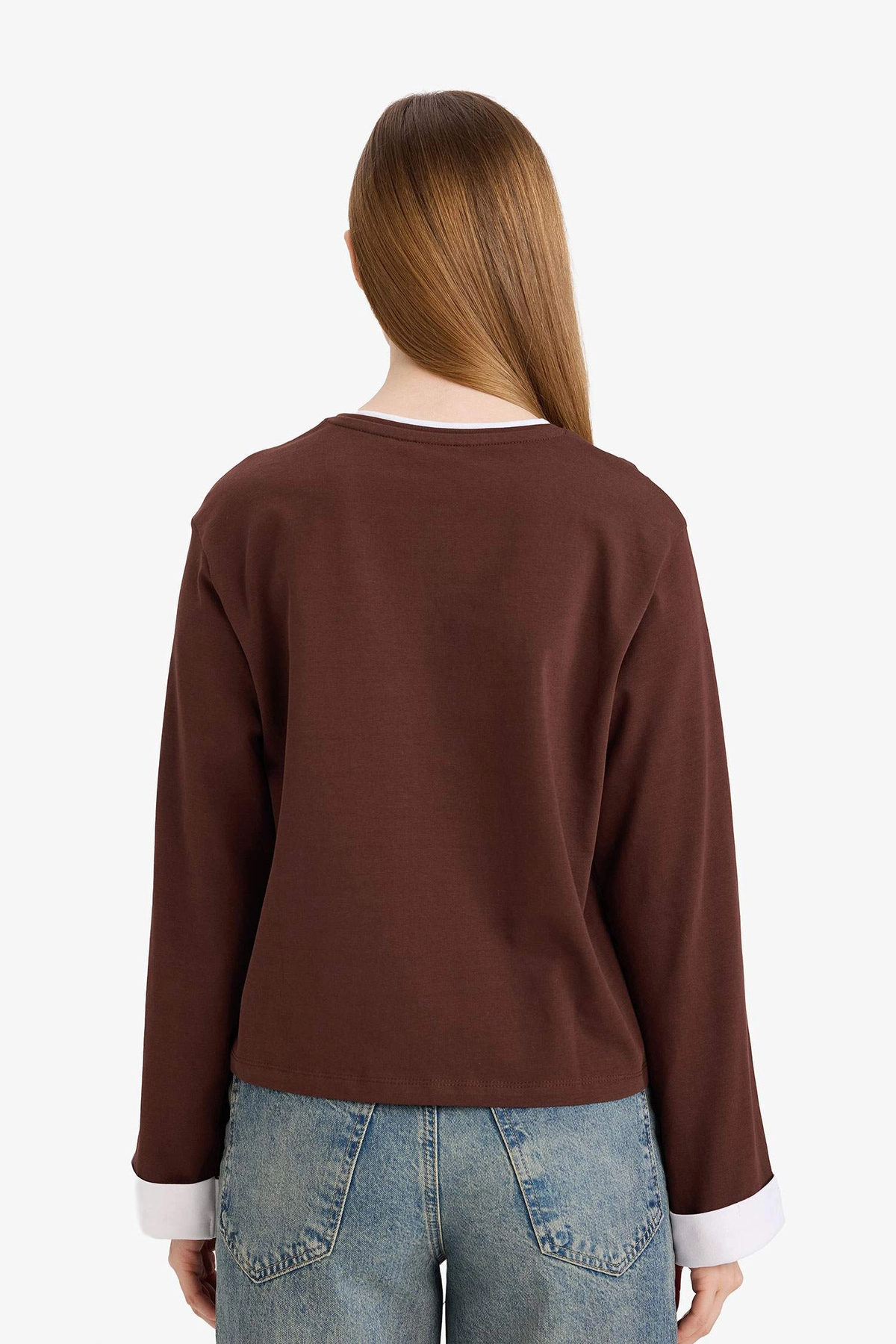 DeFacto %100 Pamuk Loose Fit Tunik G8576AX26SP görsel 5