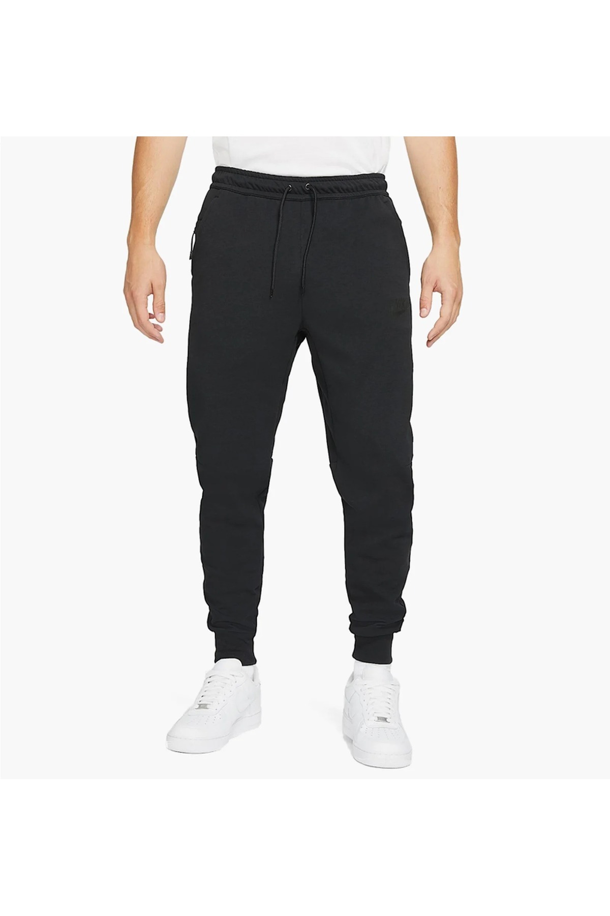 شلوار ورزشی مردانه مشکی Tech Fleece - طرح اسلیم فیت نخی /DD5293-010 نایکی شلوار ورزشی Nike