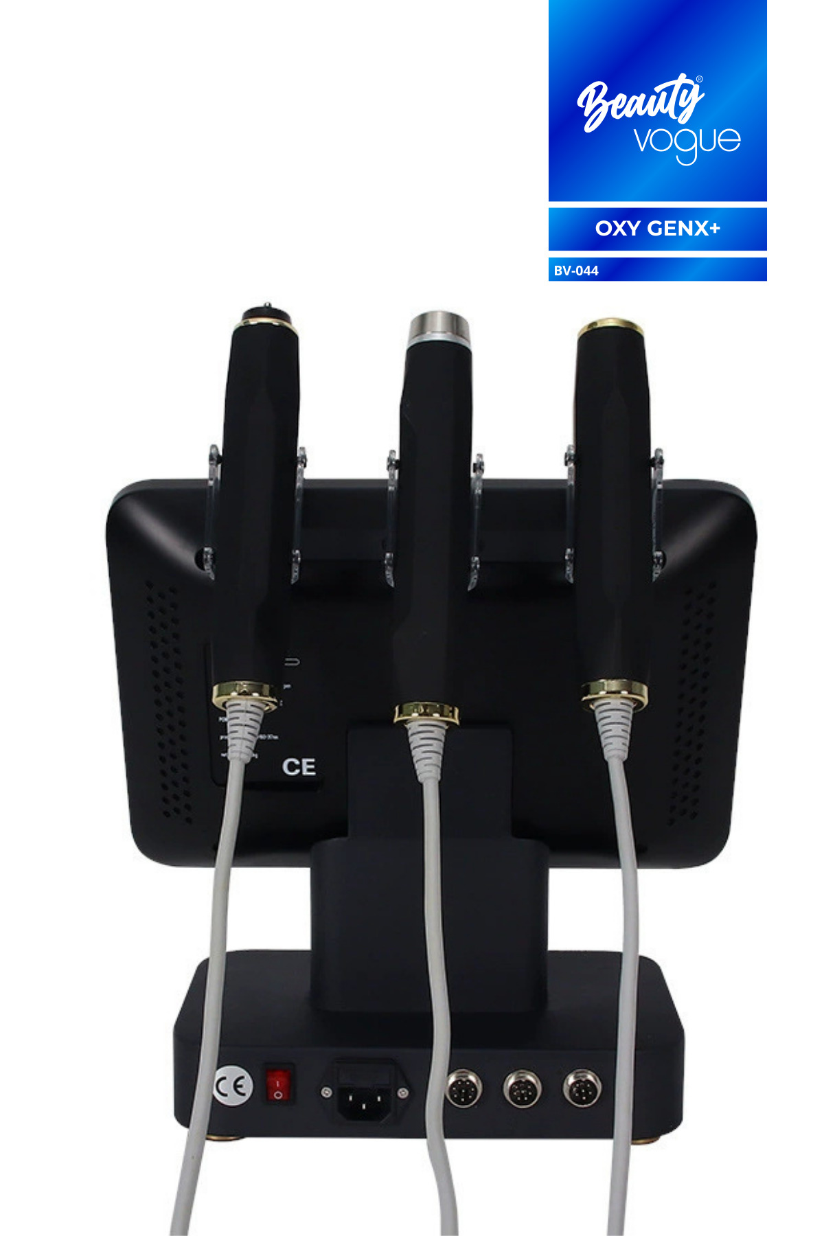 Oxy GenX3 Ultrasonik RF CO2 Oksijen Cilt Bakım Cihazı — مشکی BV-44 — تصویر 3 از 5