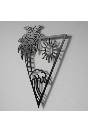 AKDESİNGWALLART Tropical Escape – Modern Metal Duvar Tablosu