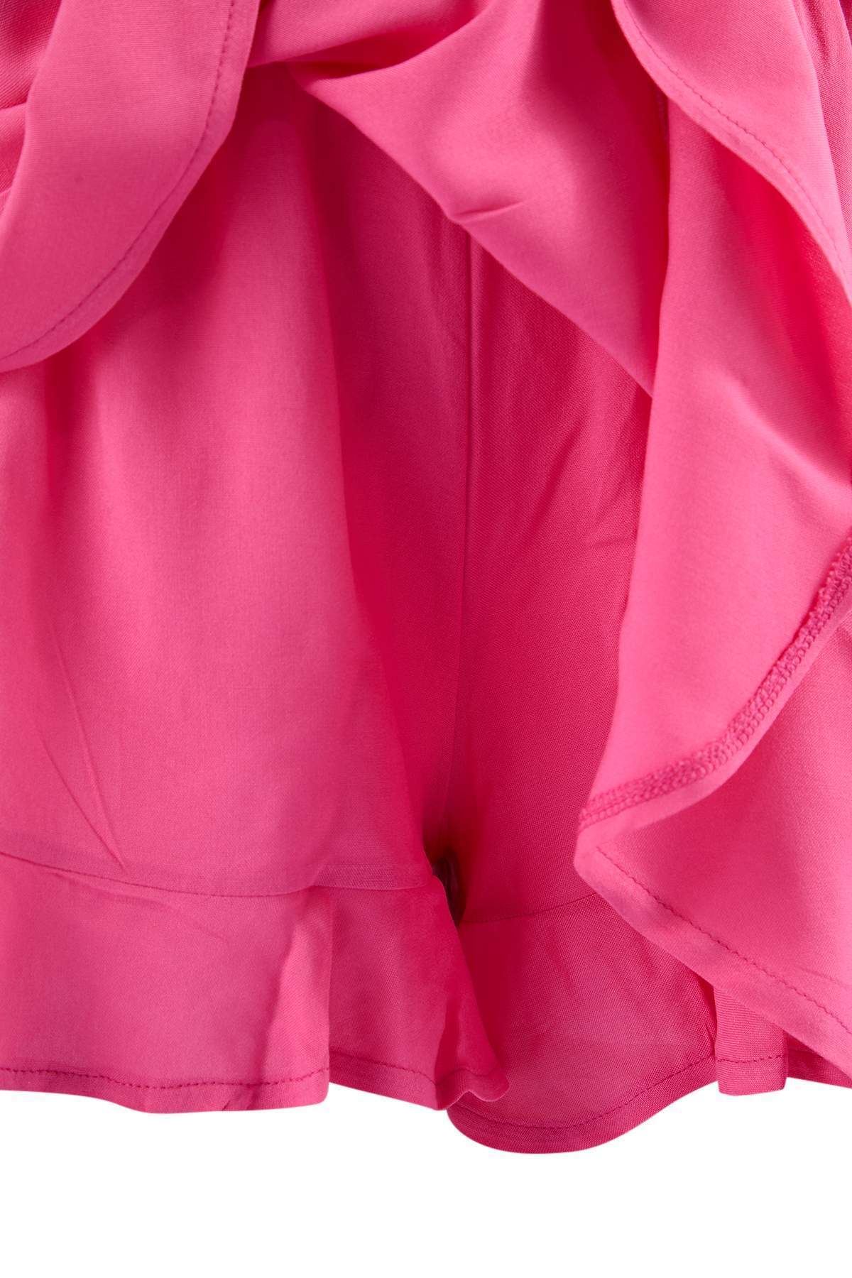 Trendyolmilla  Pembe Dokuma Mini Plaj Şort Etek TBESS26SR00009 - Görsel 5