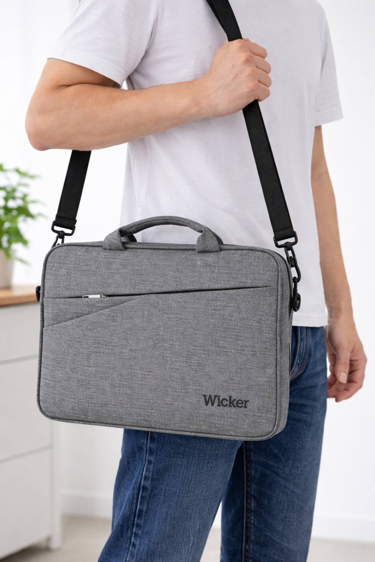 Wickerbag  Wicker laptop çantası - Görsel 3