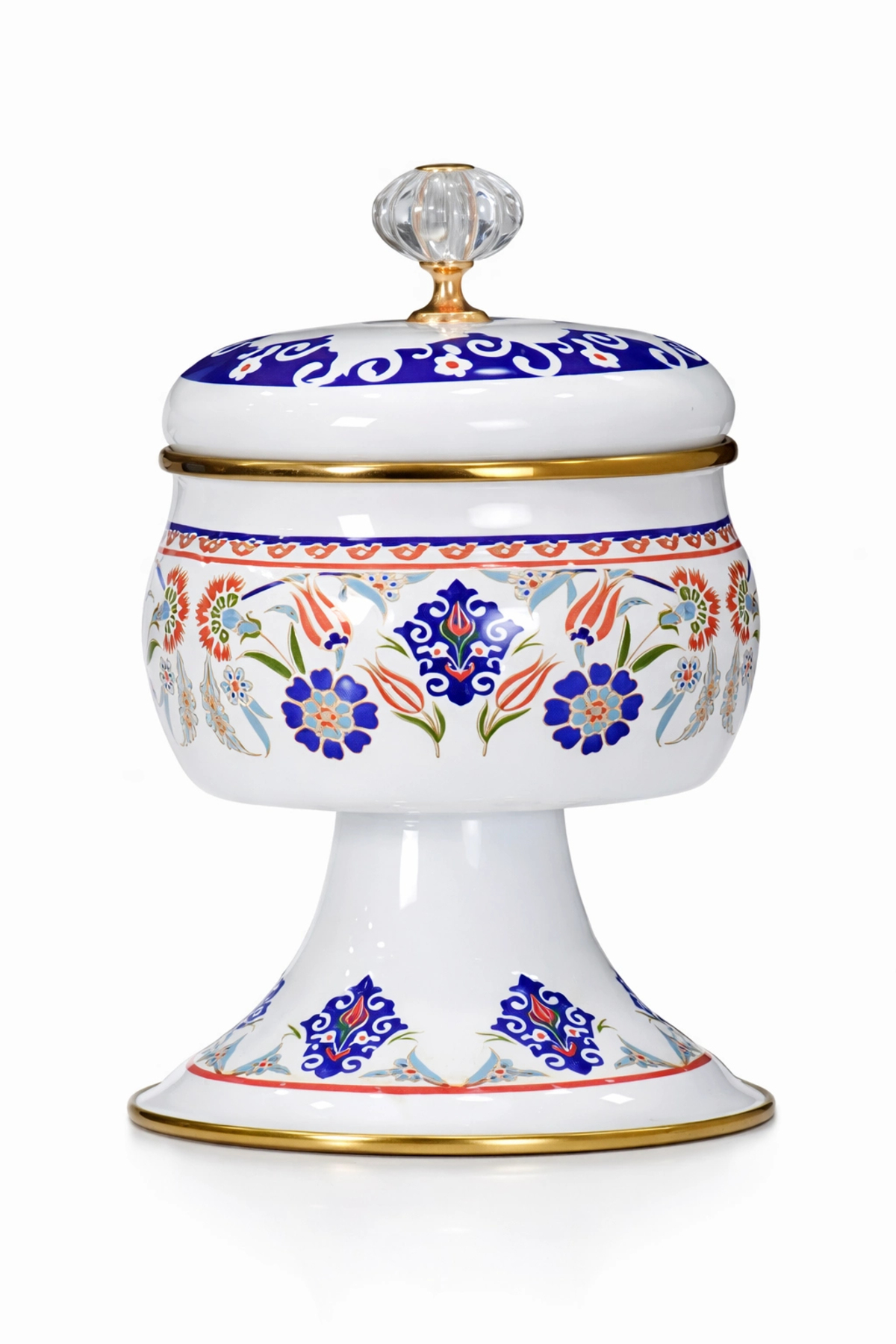 Neslişah Enamel Footed Sugar Bowl