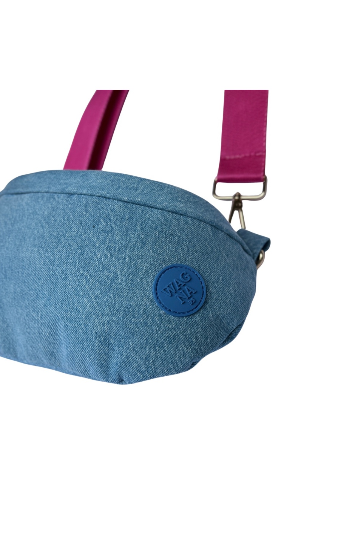 Wagna Denim Berry Bag Fuşya Askılı Çanta görsel 5