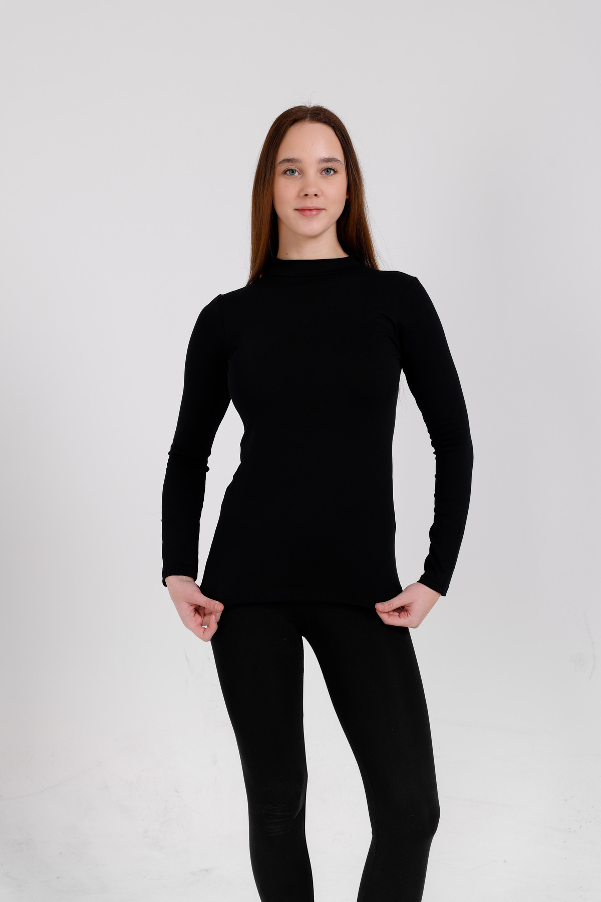 Women's Long Sleeve Half Fisherman Lycra Combed Cotton Badi