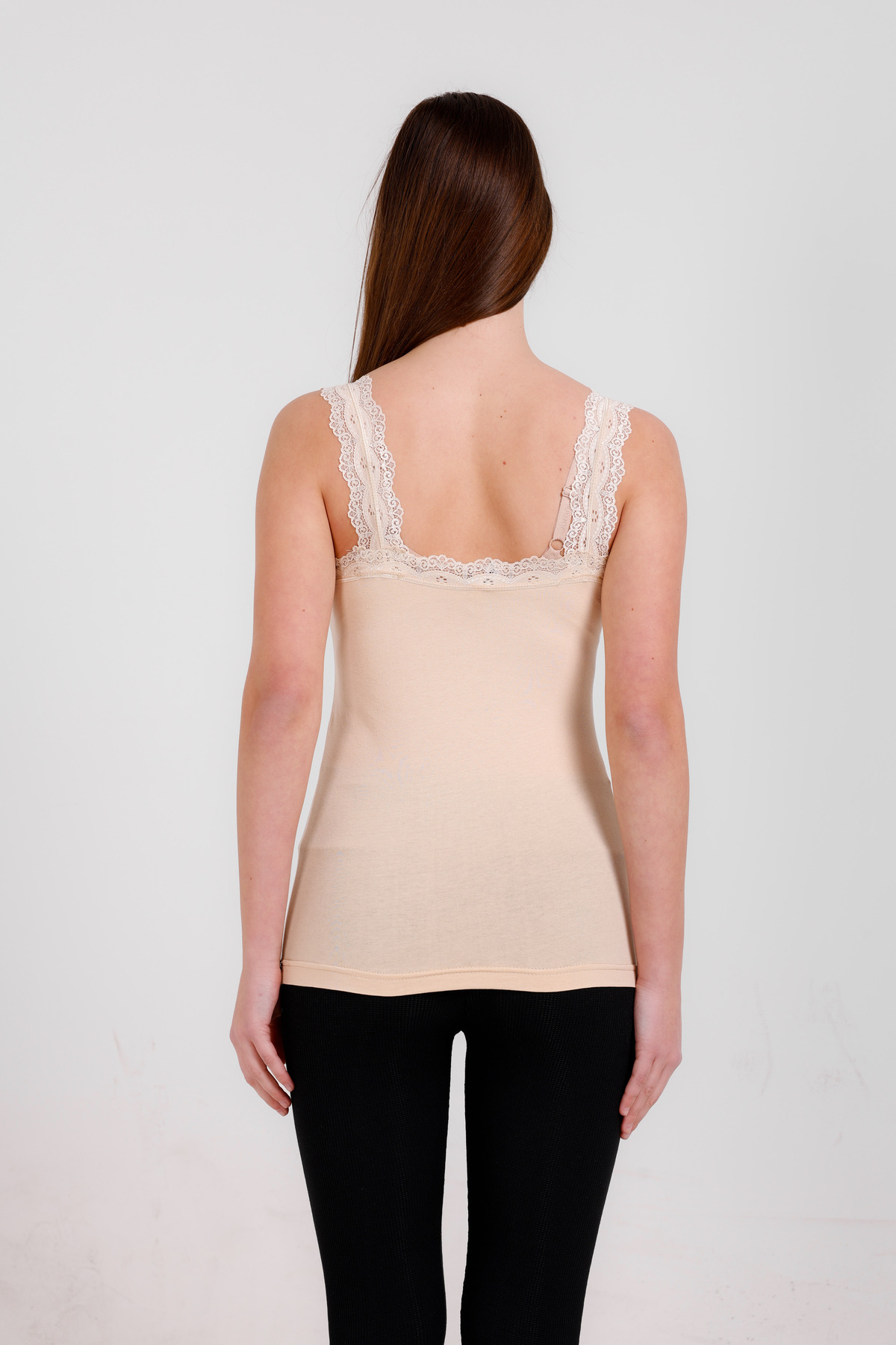 giysem  3'lü Basic Omuzu Dantelli Kalın Askılı Atlet Ekonomik ve Uygun - Görsel 5