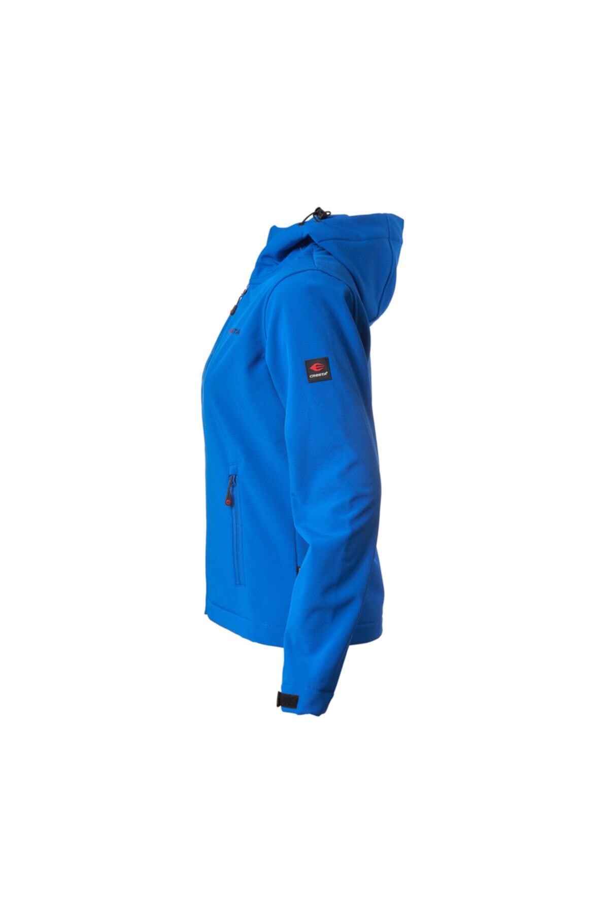 Cresta Outdoor Kapüşonlu Kadın Basic Softshell Ceket görsel 2