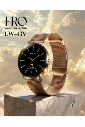 FRO Lw-43v Ultra Ince Şık Akıllı Saat,sağlık Takibi, Uzun Şarj Süresi