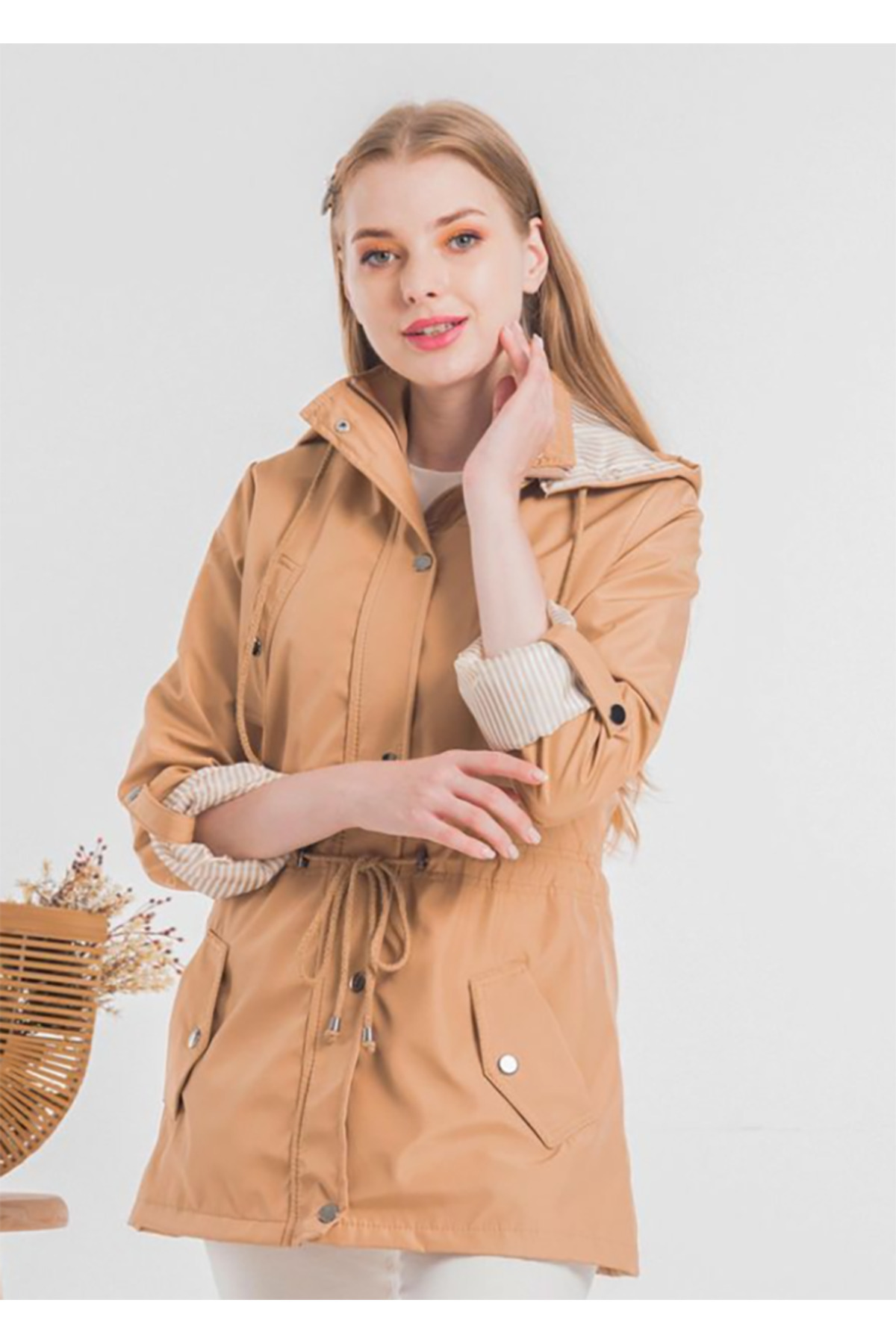 dml giyim  Bondit Astarlı Baharlık mont - Görsel 5