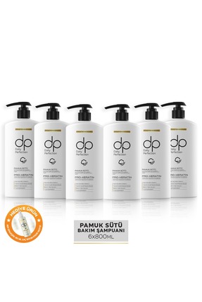 dp Daily Perfection Şampuan Pamuk Sütü 800 ml X 6 Adet