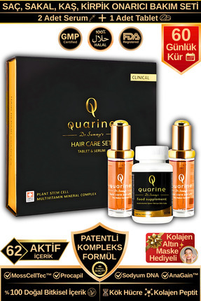 Dr.Sammy's Saç Bakım Seti (62 Aktif Premium İçerik) Dökülme Karşıtı Onarıcı S...