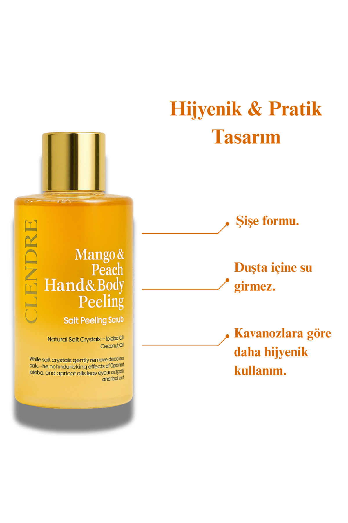 Mango & Şeftali Vücut Scrub – Hindistan Cevizi Yağlı, Batık Karşıtı 250ML — MangoŞeftali — تصویر 6 از 8