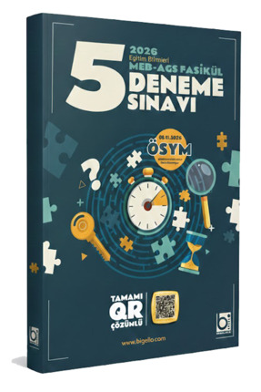 Bigelio Yayıncılık 2026 MEB AGS Tüm Dersler Eğitim Bilimleri 5 Fasikül Deneme...