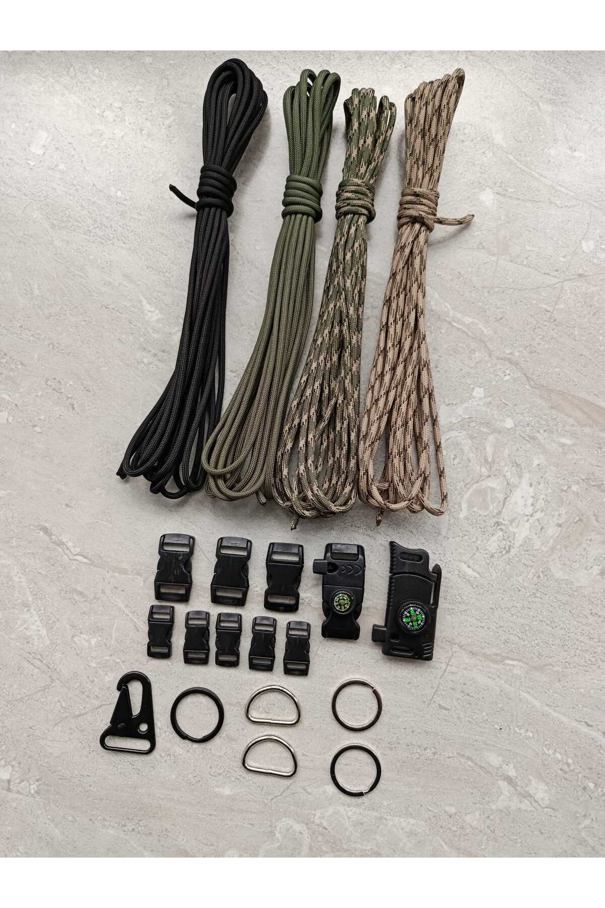 Paracord Outdoor Bracelet Rope And Clip Set